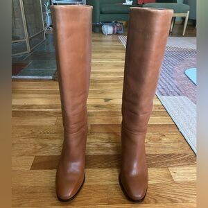 J.Crew Sadie brown leather boots